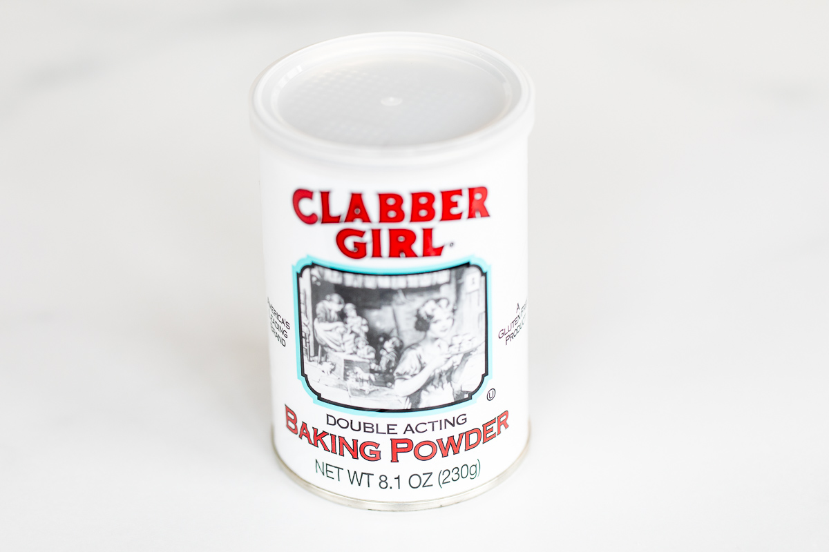 container of baking powder 