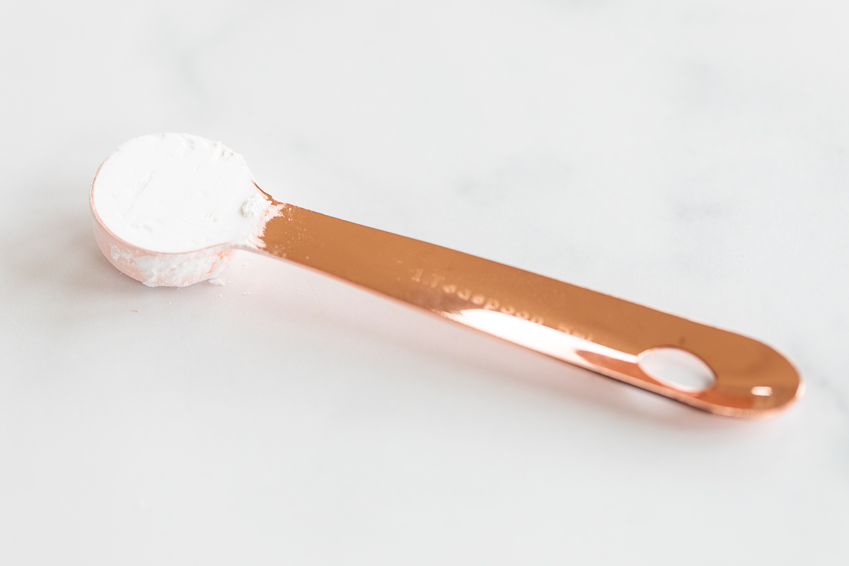 cream of tartar on measuring spoon