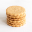 stack of peanut butter shortbread cookies