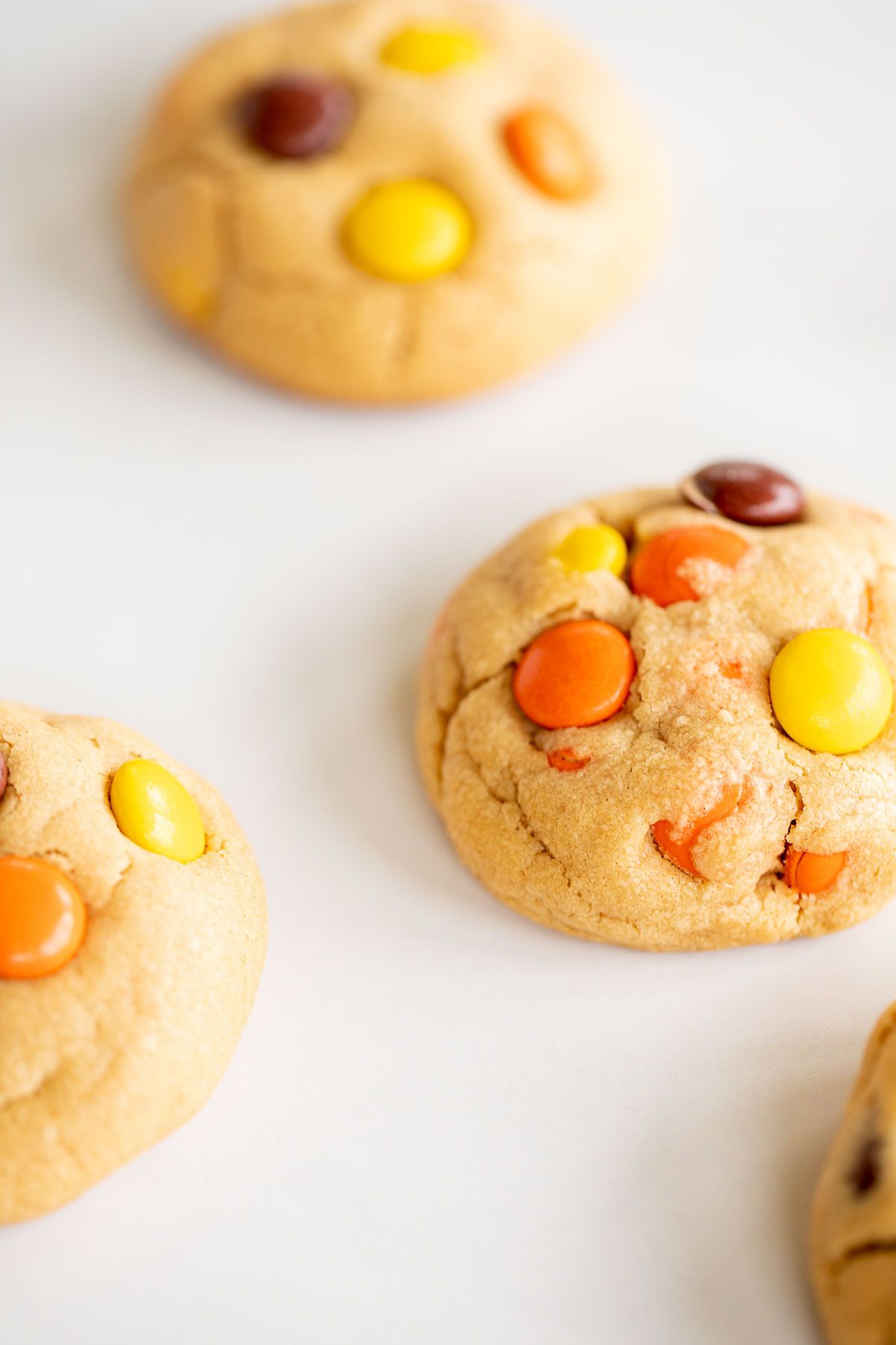 chewy reeses candy cookies