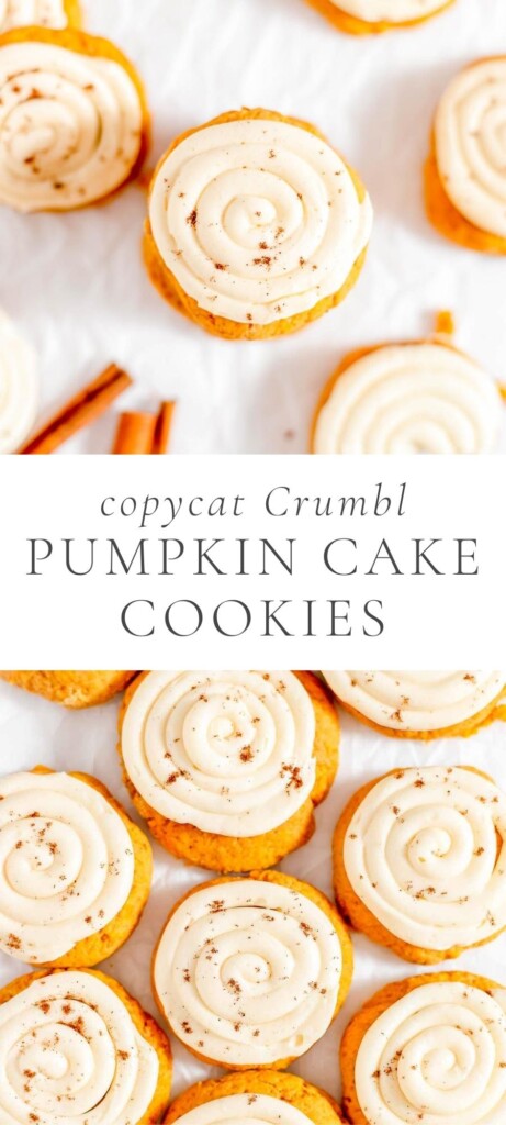 copycat crumbl pumpkin cake cookies