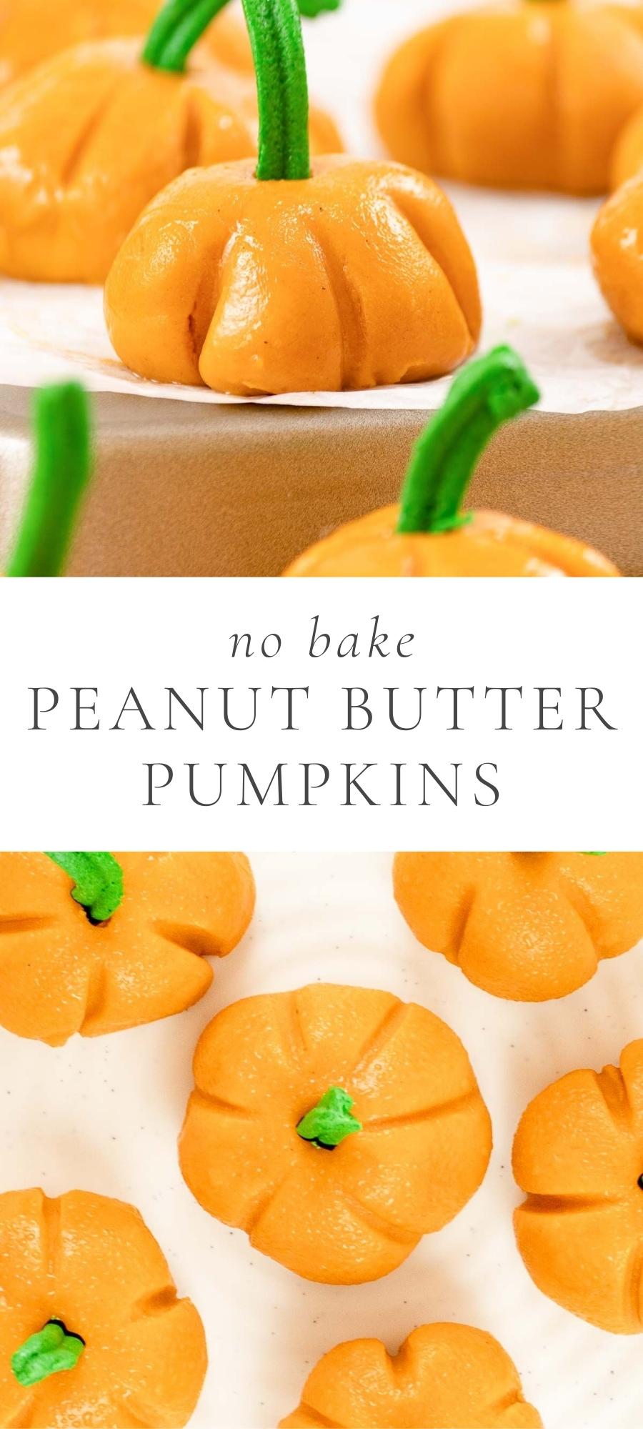 No Bake Peanut Butter Pumpkins Easy Cookie Recipes