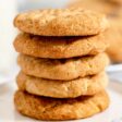 Stack of 5 peanut butter snickerdoodles