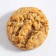 Closeup of oatmeal cookie without butter